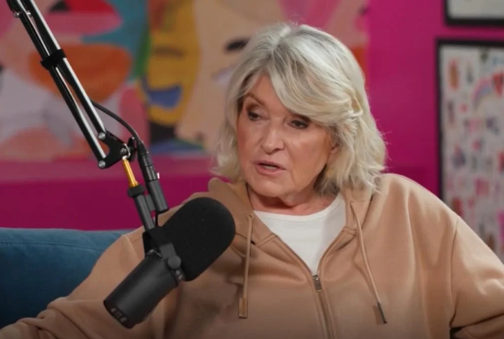 Martha Stewart speaking on podcast