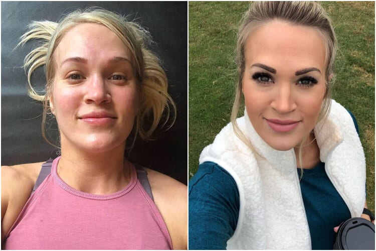 Female Celebrities No Makeup