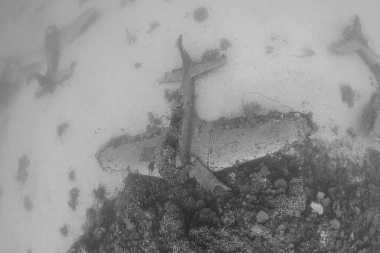 Diver Discovers Lost Underwater Airplane Graveyard