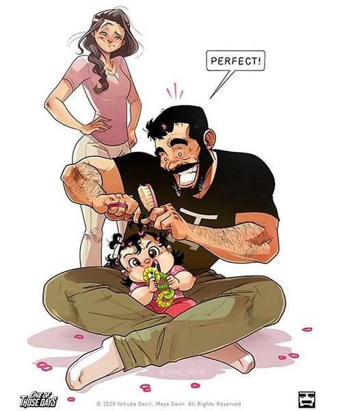 Cartoonist Yehuda Devir Wife Maya
